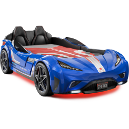  Autobed GTE Racer | blauw kinderbed jongensbed