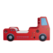 Brandweer rood auto bed, jongensbed brandweer, inspiratie auto kinderkamer, cadeautip