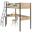 Stockholm Compact complete kinderkamer, meubels voor kleine slaapkamer, tienerkamer houtlook