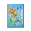 Wereldkaart tapijt speelkleed, vloerkleed kinderkamer, accessoires jongenskamer, inspiratie complete kinderkamer, speelkamer