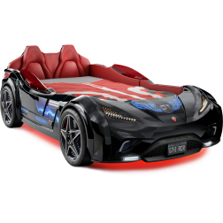 Autobed GTE Racer | zwart kinderbed jongensbed